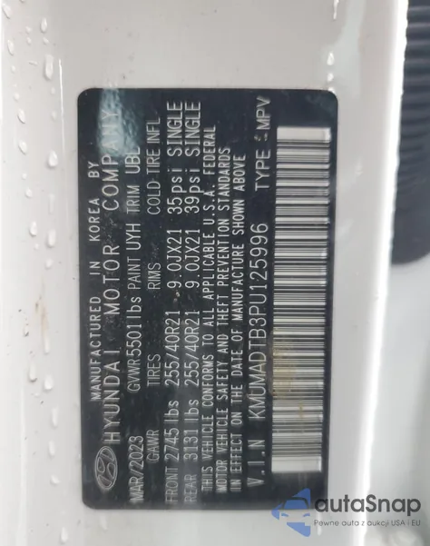 2023 Genesis Gv70 Base из США, поврежденный, VIN KMUMADTB3PU125996